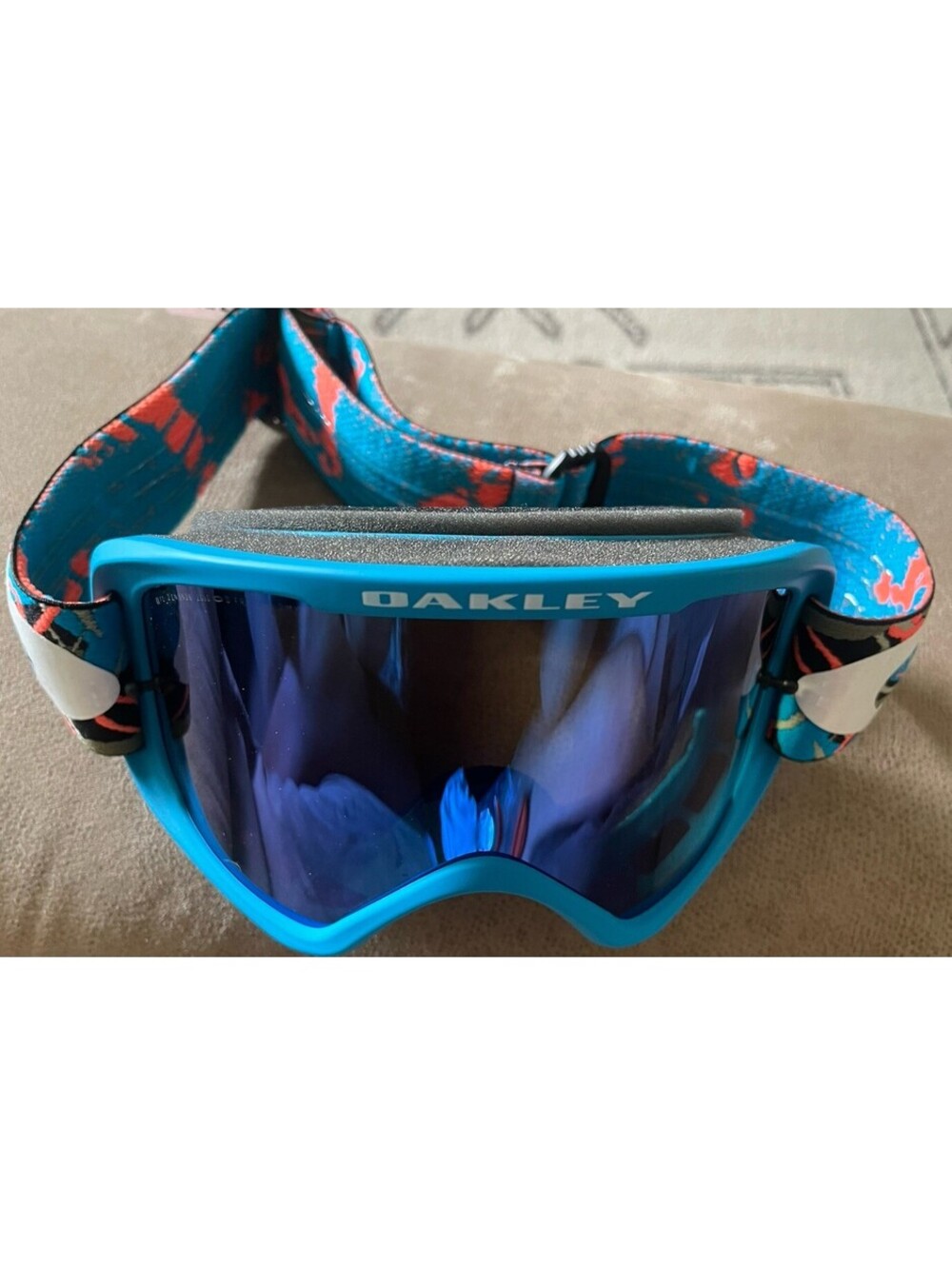 Blue Oakley O-Frame 2.0 MX Motocross Goggles